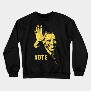 ✪✪✪ BARACK OBAMA ✪✪✪ VOTE Portrait Abstract Art Style Tribute Crewneck Sweatshirt